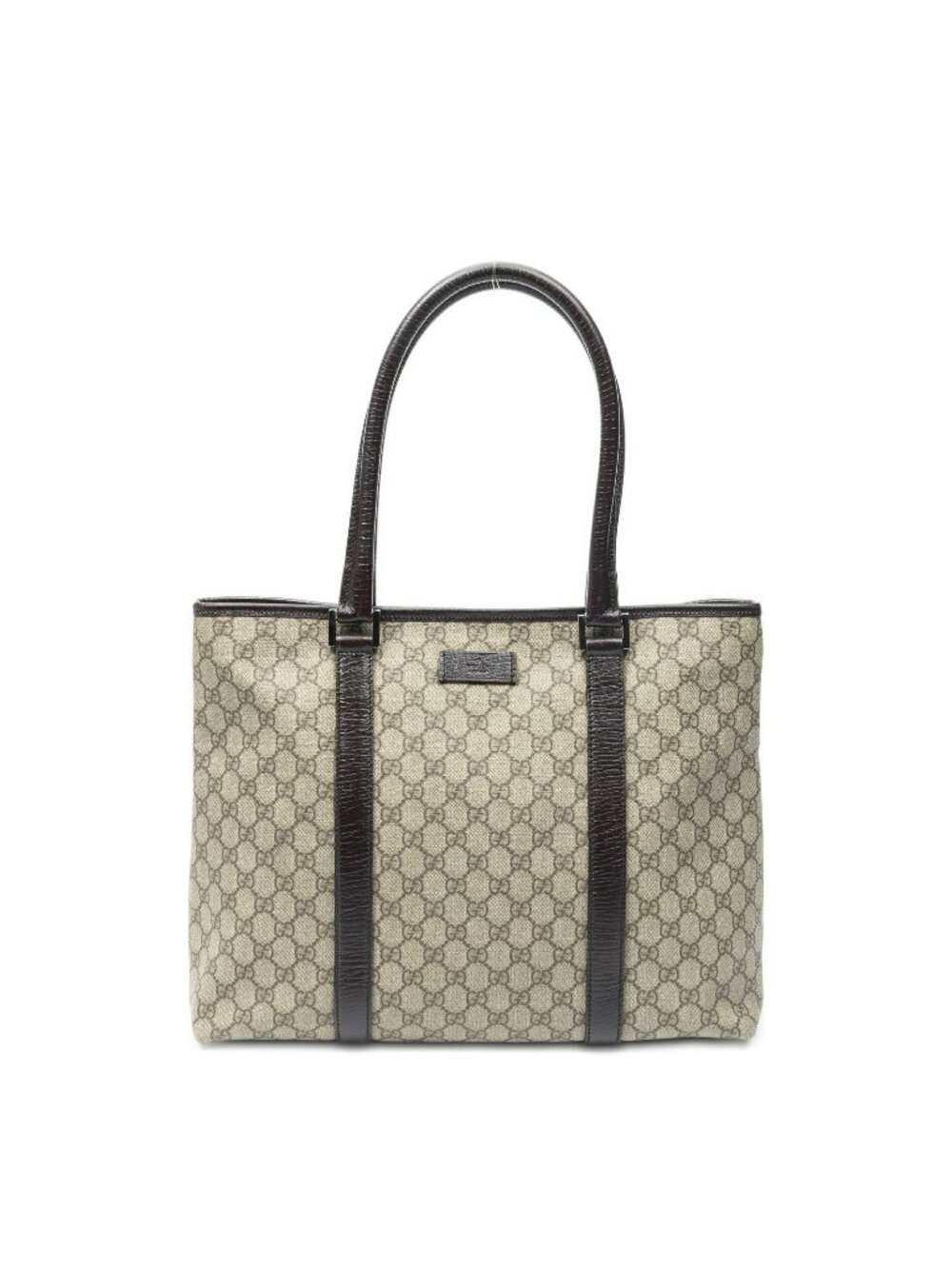 Gucci Large Open Tote Beige Brown GG Canvas